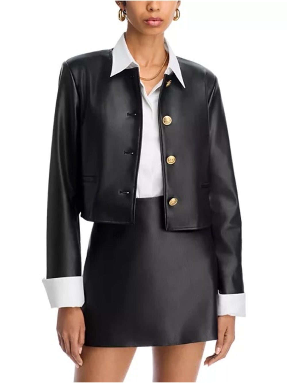 French Connection Dessa Faux Leather Jacket